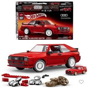 Mattel Brick Shop Hot Wheels ’84 Audi Sport Quattro Building Toy Kit